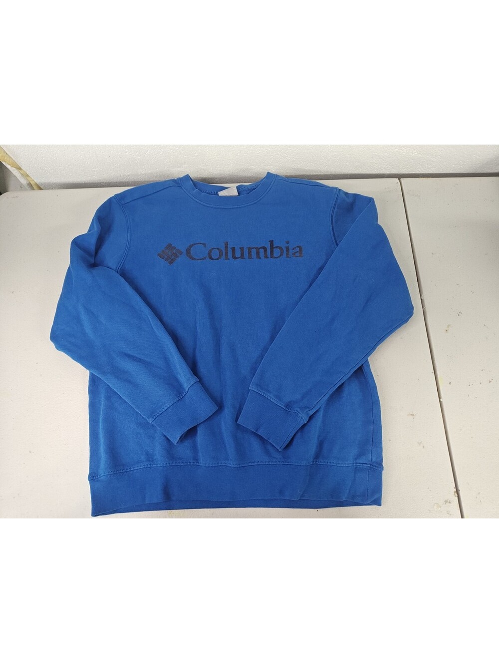 Columbia Hart Mountain II Crewneck Sweatshirt Mens Medium Blue Fleece AM0954